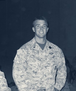 Ryan DeCoster on deployment as a Fleet Marine Force hospital corpsman